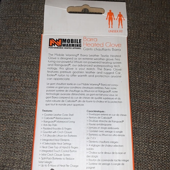 BNWT Mobile Warming Heated Unisex Gloves - Picture 9 of 11